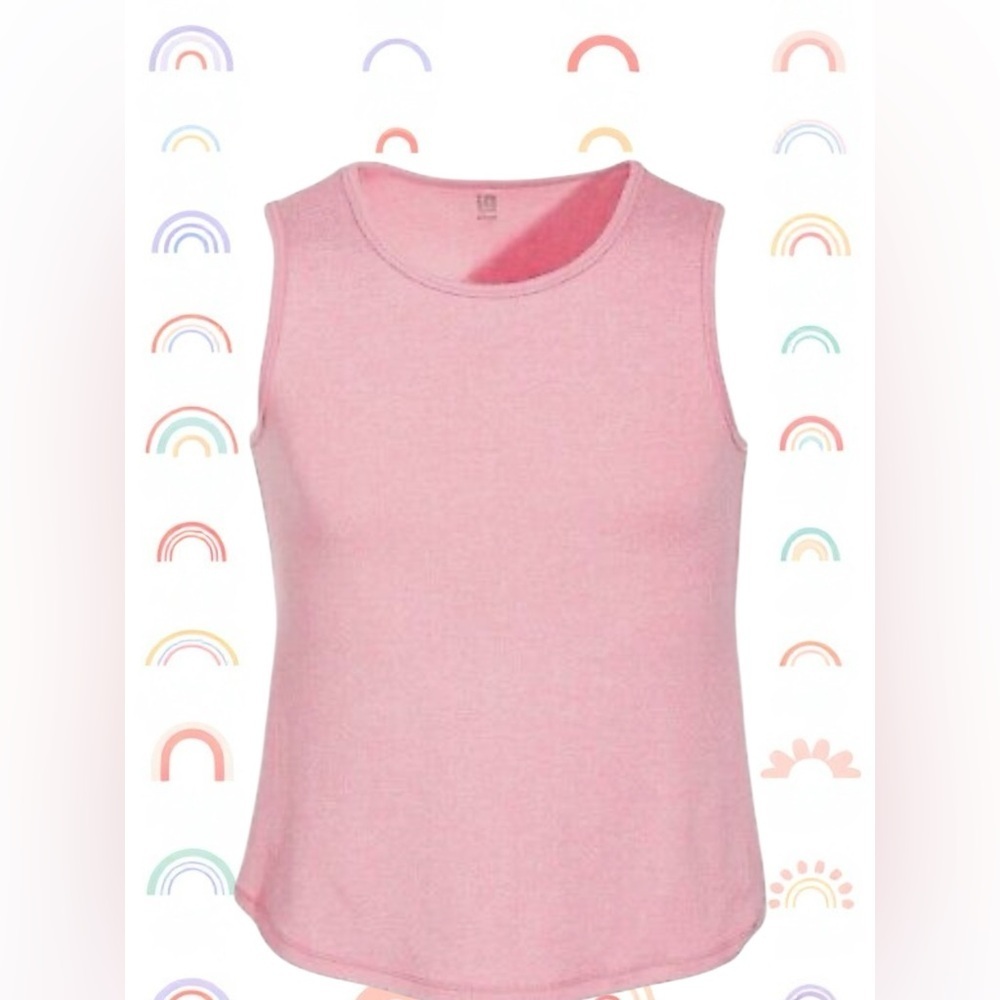 ID IDEOLOGY Toddler Girls Core Tank Top Wild Rose Size 5